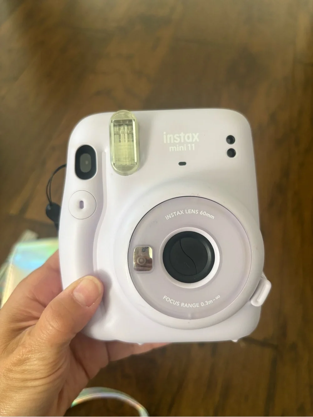 Instax Mini 11 Instant Polaroid Camera with Holographic Carry Case - Lilac